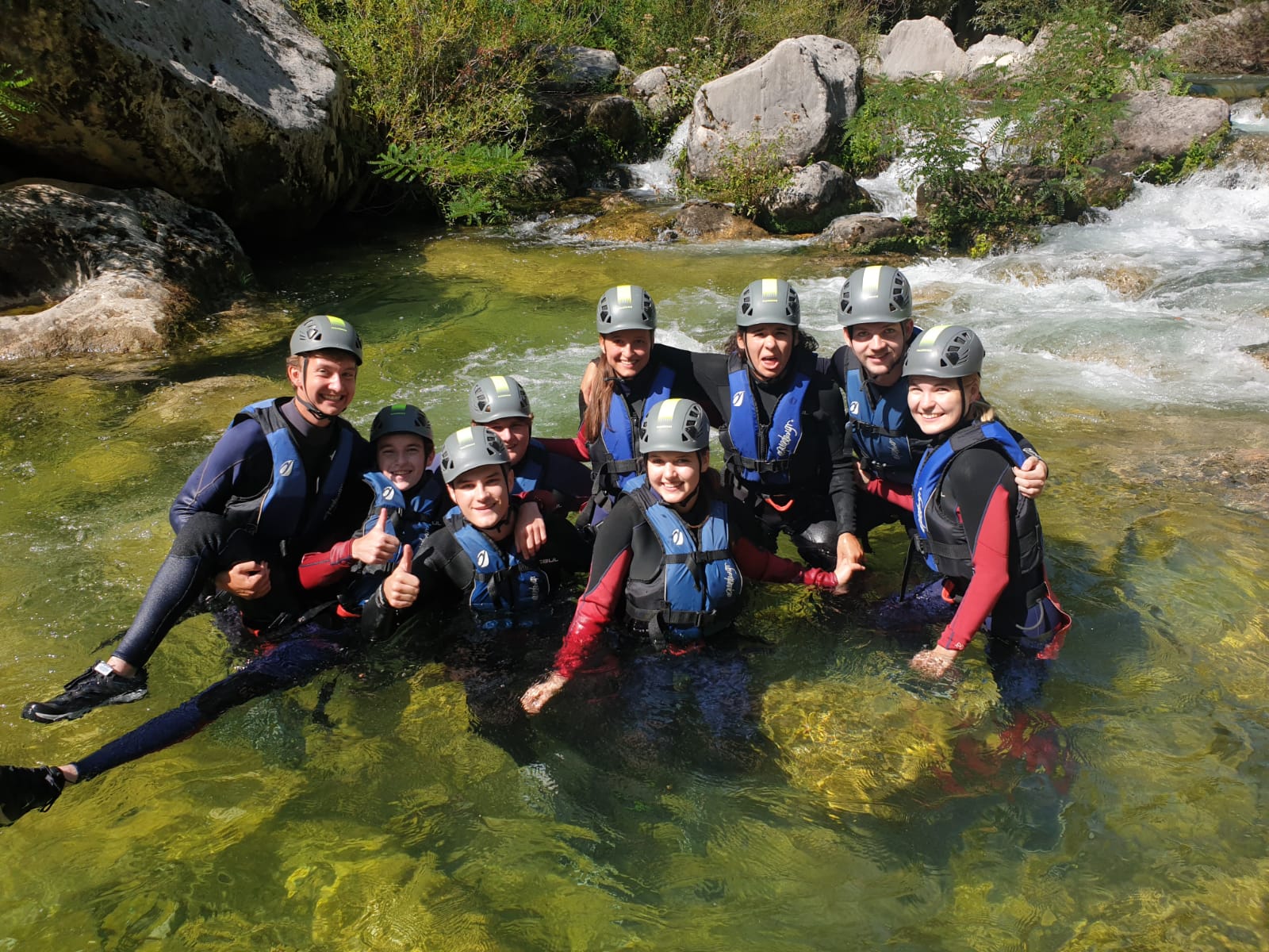extreme canyoning in omis