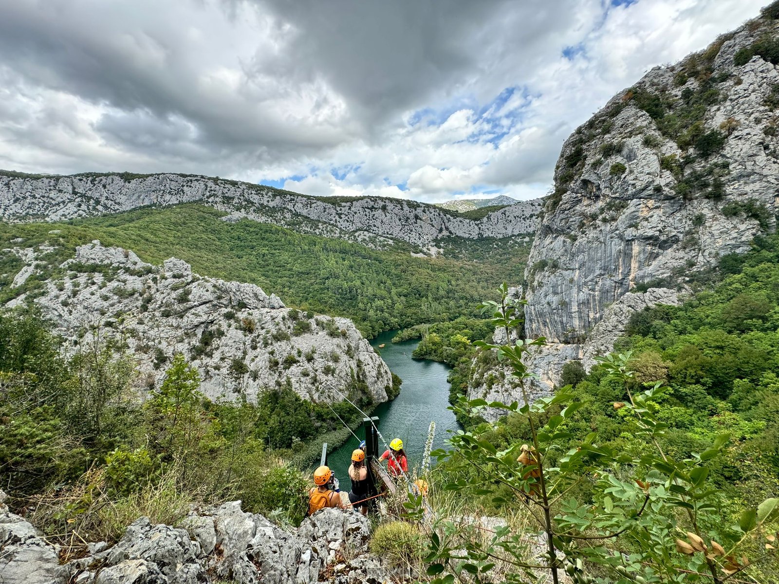 Group on an adventure holiday in Croatia