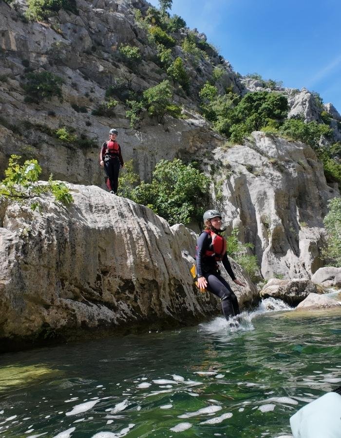 Canyoning equipment wetsuits and shoes